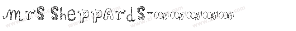 Mrs Sheppards字体转换